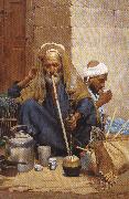 Nicola Forcella The Hookah China oil painting reproduction
